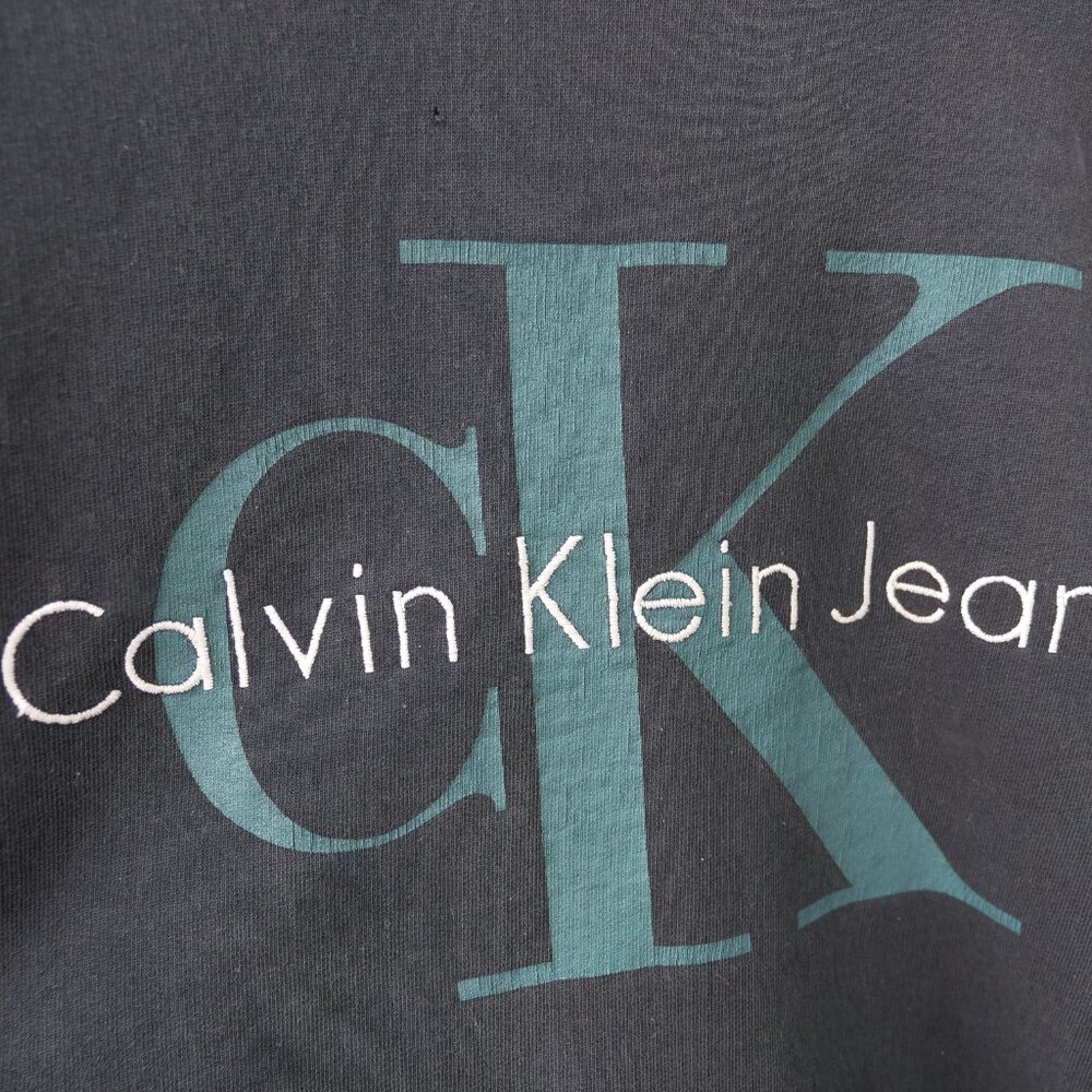 Vintage Calvin Klein Crewneck Sweatshirt 90s Streetwear Thrift Crew Pullover - Picture 9 of 10